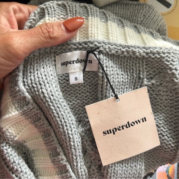 SUPERDOWN SHAWNIE VARSITY SWEATER DREESS - Picture 9 of 9